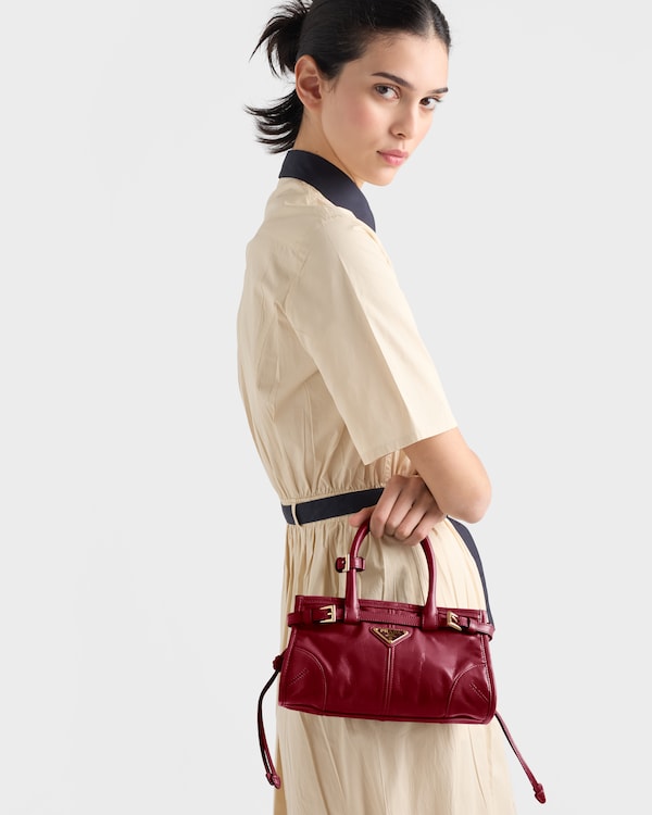 Prada Bonnie leather mini handbag - Ruby red Prada Bonnie leather mini handbag - Ruby red