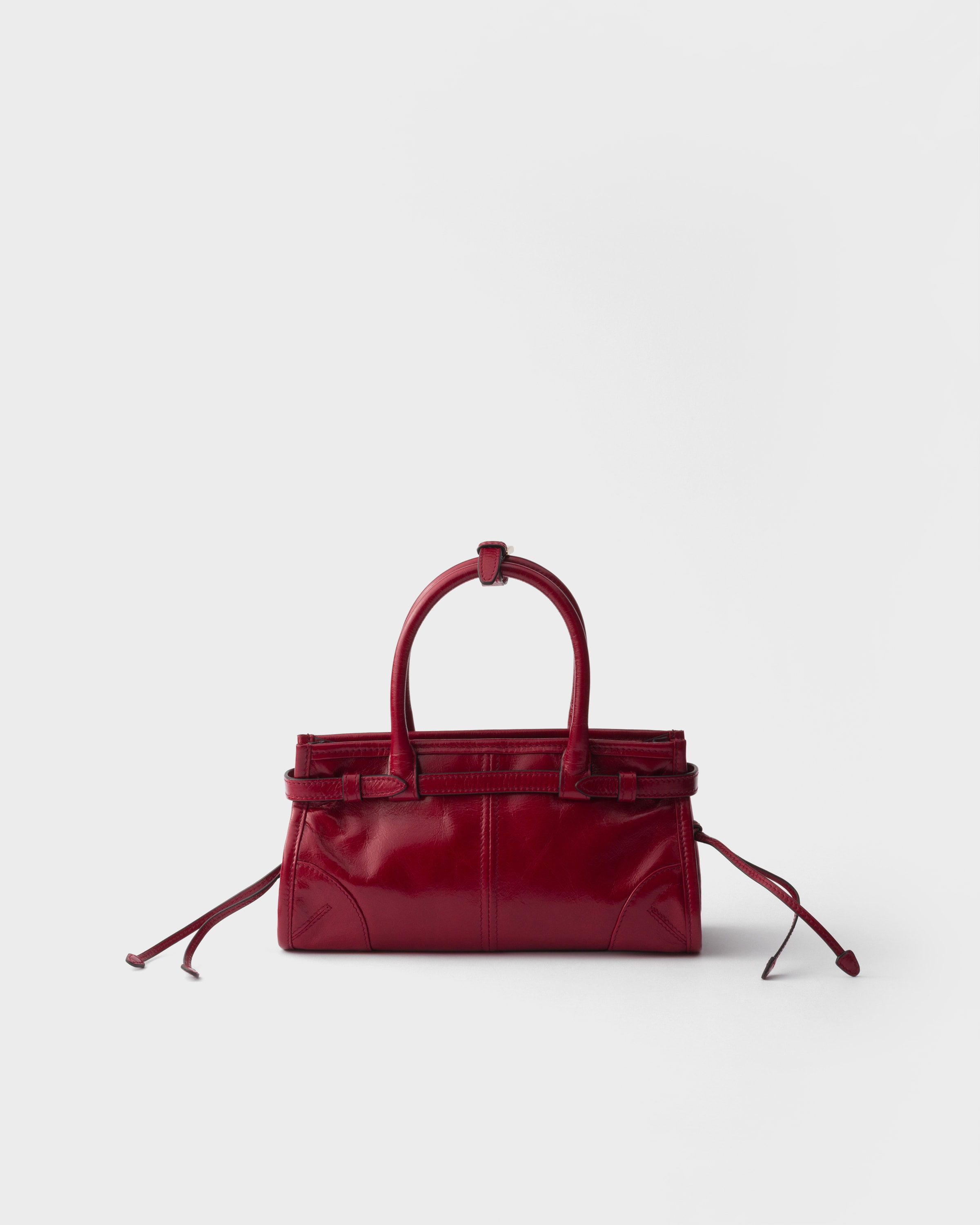 Ruby red Prada Bonnie leather mini handbag | PRADA - Saudi Arabia