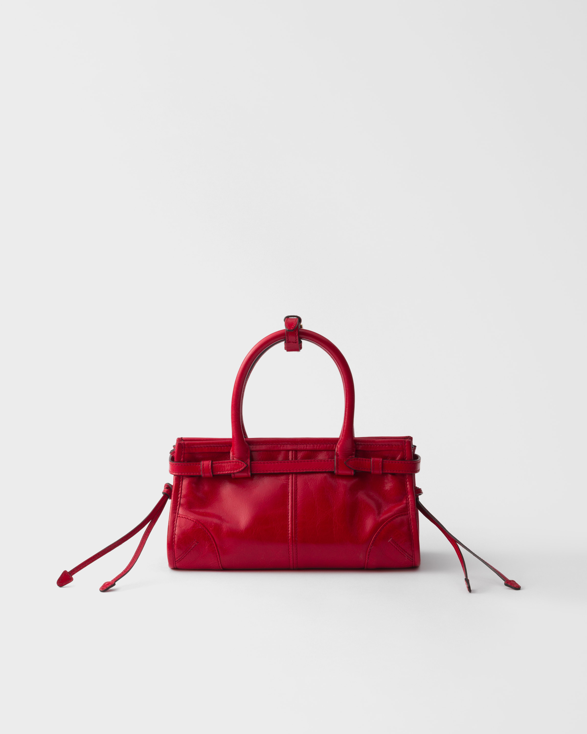 Red Prada Bonnie Leather Mini Handbag | PRADA