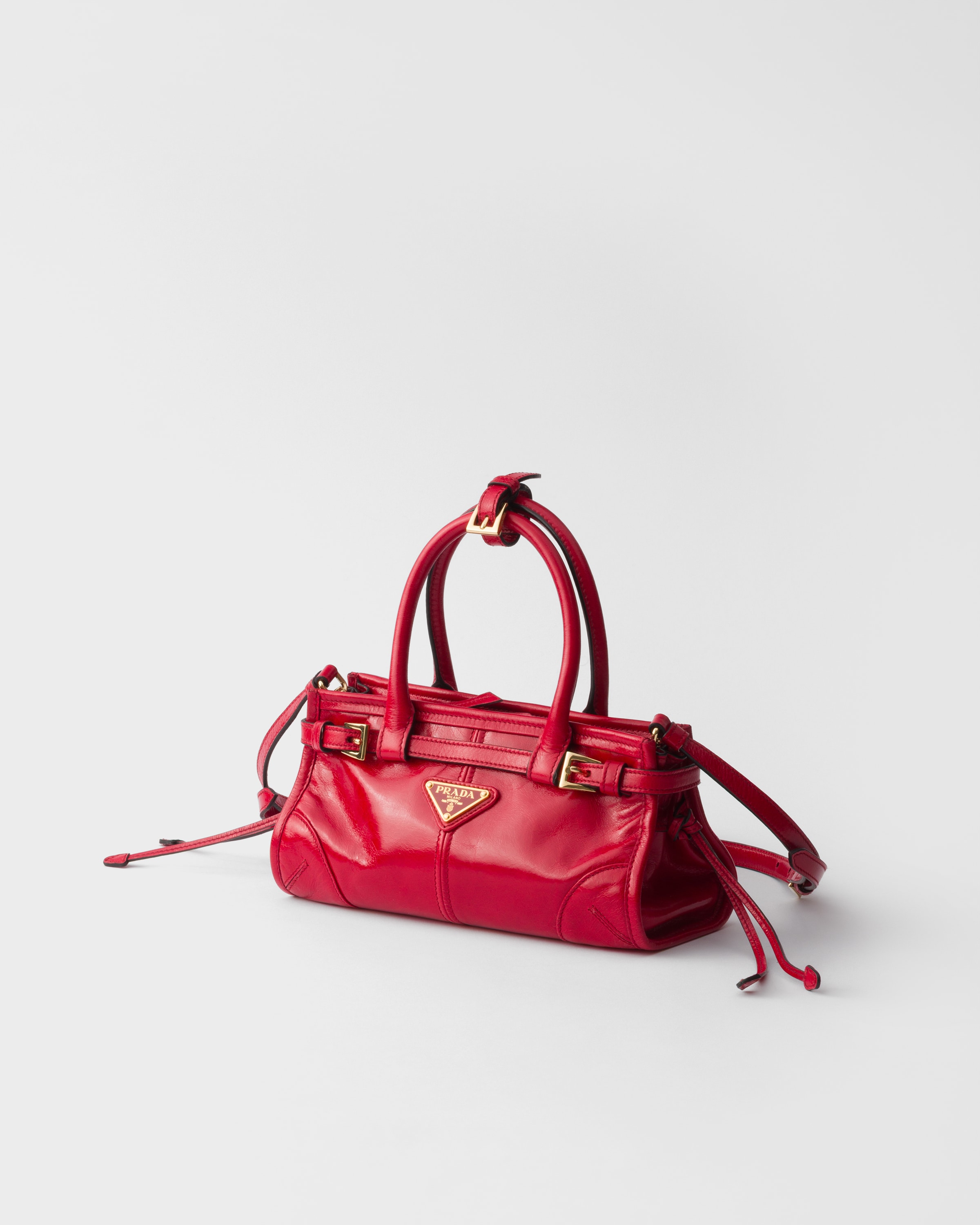 Red Prada Bonnie leather mini handbag | PRADA - United Kingdom