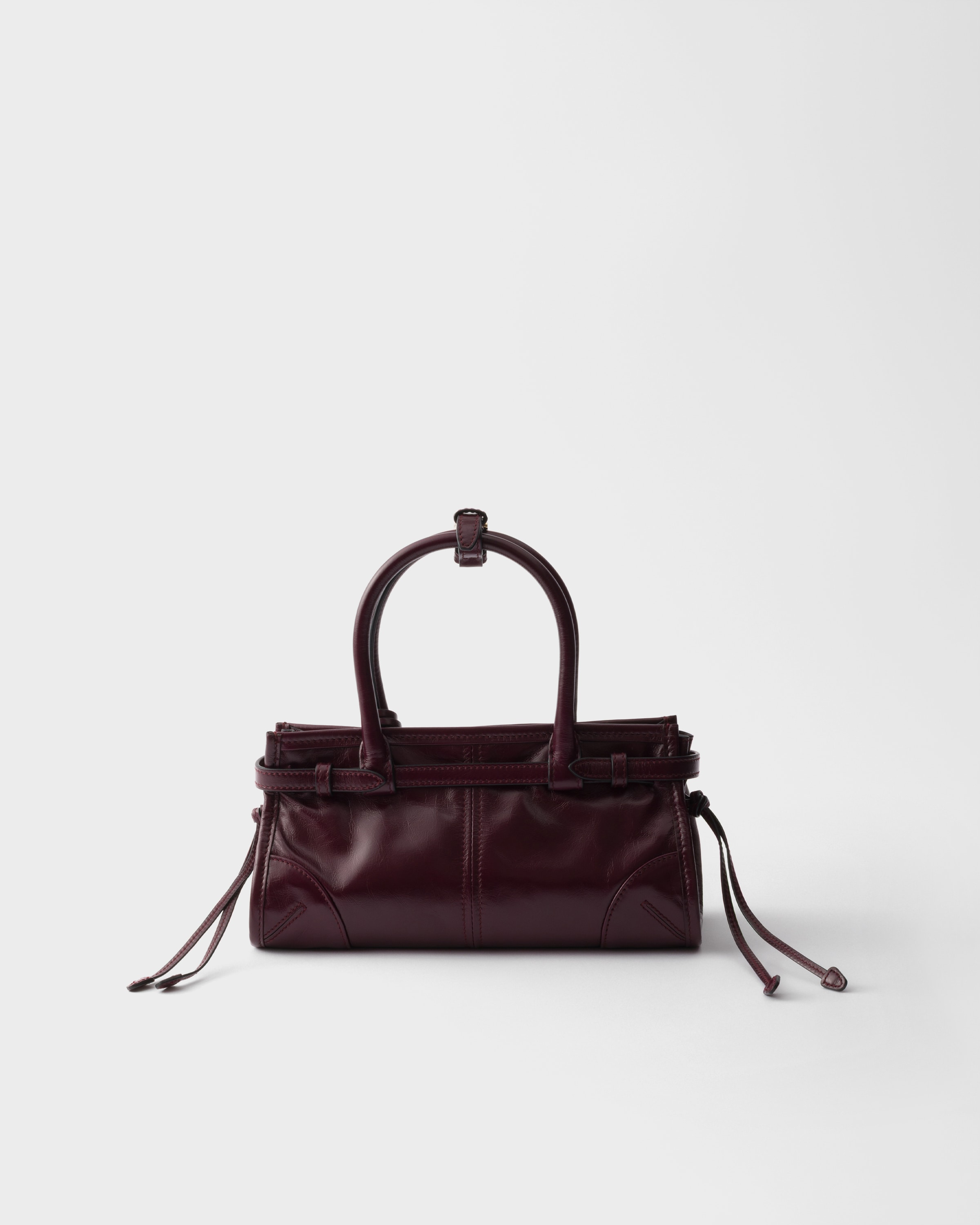 Burgundy Prada Bonnie Leather Mini-bag | PRADA - United States