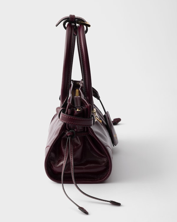 Mini sac Prada Bonnie en cuir - Bordeaux Mini sac Prada Bonnie en cuir - Bordeaux