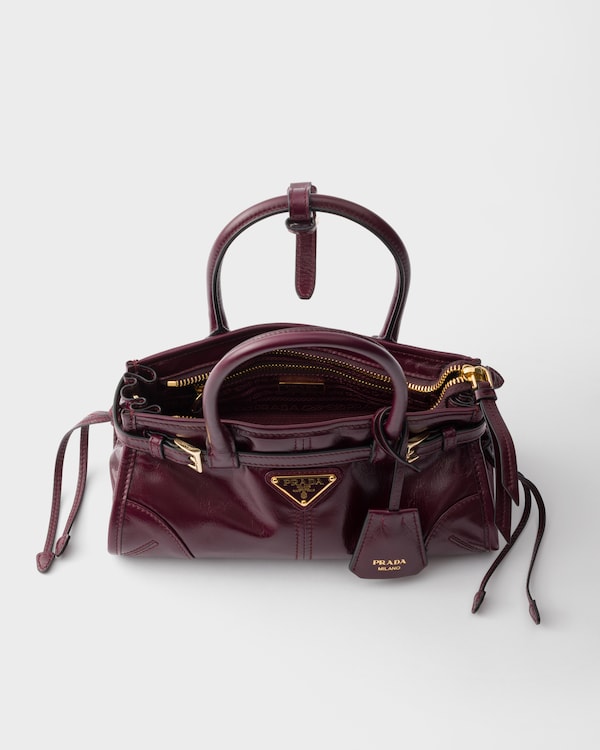 Mini sac Prada Bonnie en cuir - Bordeaux Mini sac Prada Bonnie en cuir - Bordeaux