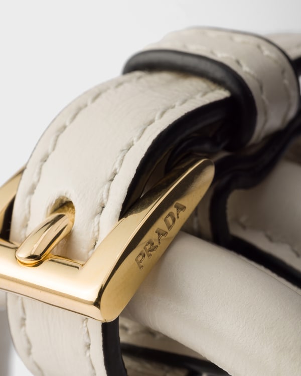 Mini sac Prada Bonnie en cuir - Blanc Mini sac Prada Bonnie en cuir - Blanc