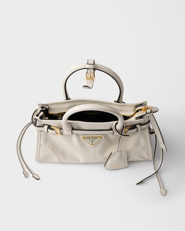 Mini sac Prada Bonnie en cuir - Blanc Mini sac Prada Bonnie en cuir - Blanc