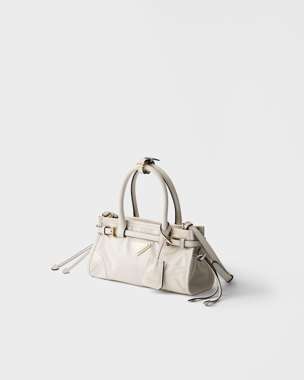 Mini sac Prada Bonnie en cuir - Blanc Mini sac Prada Bonnie en cuir - Blanc