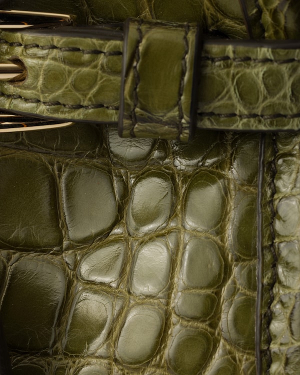 Prada Bonnie small crocodile leather handbag - Olive Green Prada Bonnie small crocodile leather handbag - Olive Green
