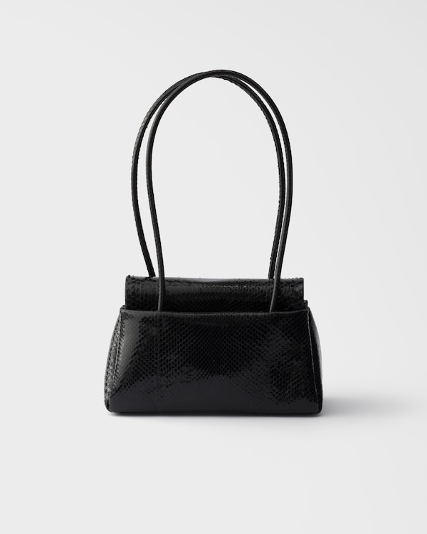 Prada Passage small python leather bag - Black Prada Passage small python leather bag - Black