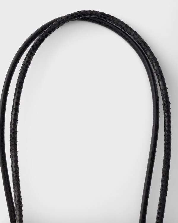 Prada Passage small python leather bag - Black Prada Passage small python leather bag - Black