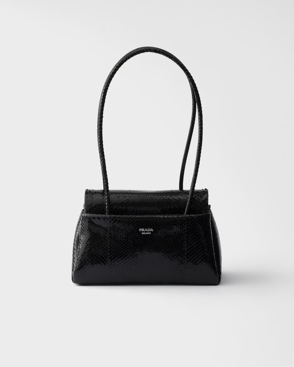 Prada Passage small python leather bag - Black Prada Passage small python leather bag - Black