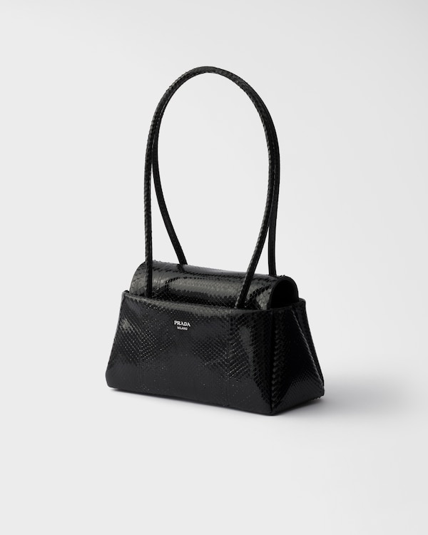 Prada Passage small python leather bag - Black Prada Passage small python leather bag - Black