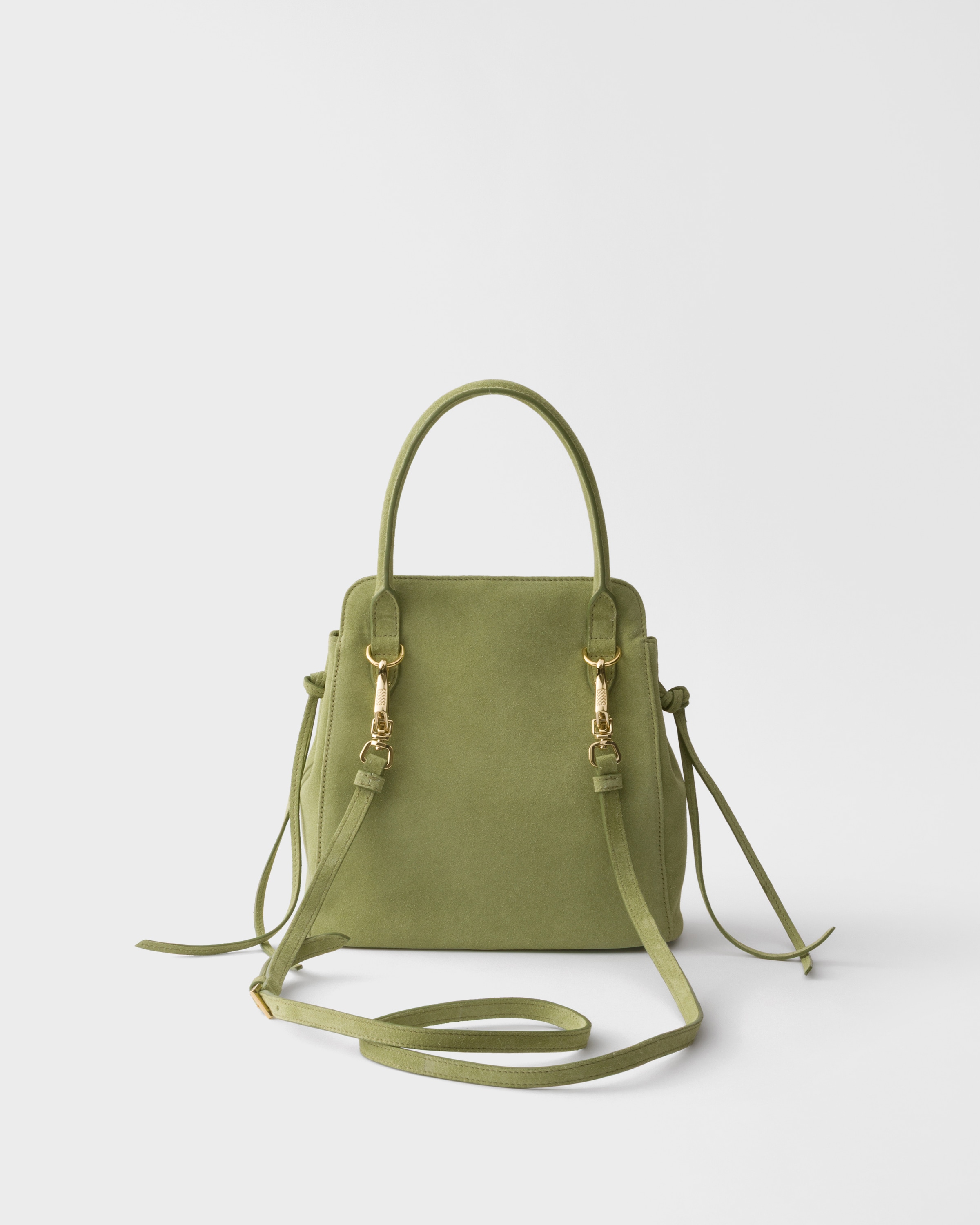 Agave Prada Carry mini suede handbag | PRADA - United States