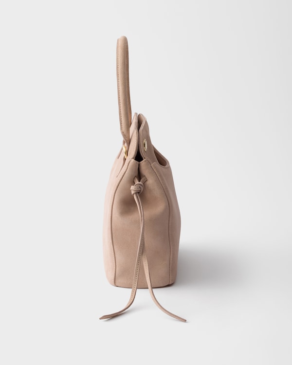 Prada Carry mini suede handbag - Water Lily Prada Carry mini suede handbag - Water Lily