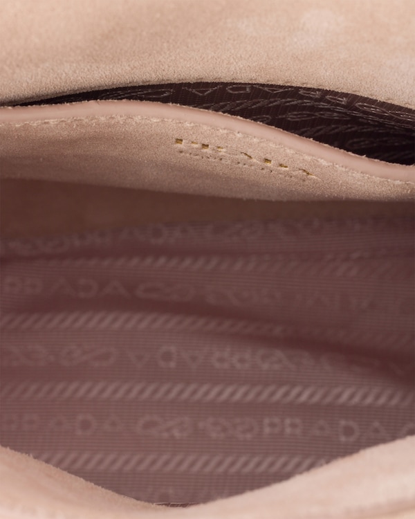 Prada Carry mini suede handbag - Water Lily Prada Carry mini suede handbag - Water Lily