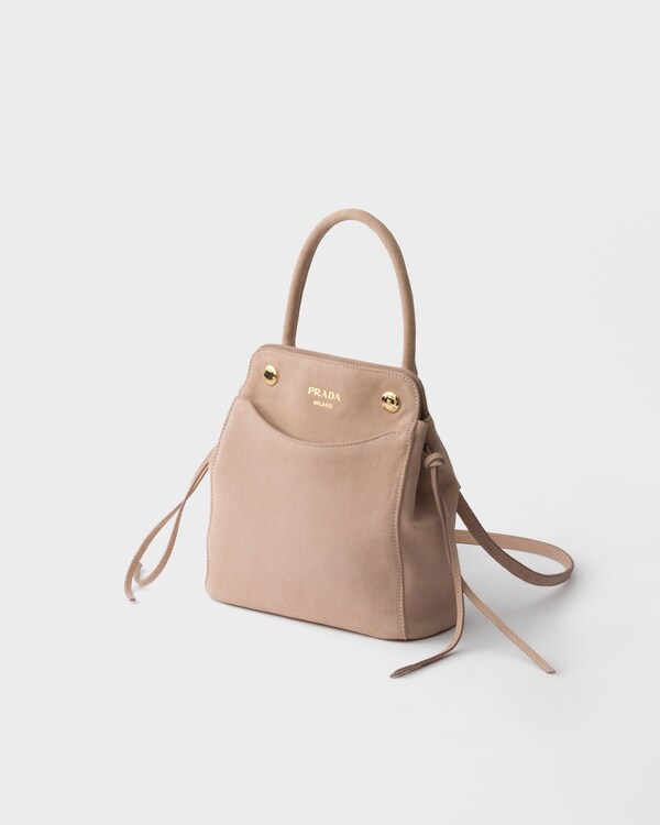 Prada Carry mini suede handbag - Water Lily Prada Carry mini suede handbag - Water Lily