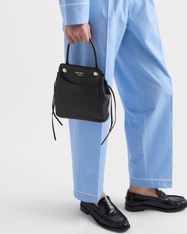 Prada Carry mini leather handbag - Black Prada Carry mini leather handbag - Black