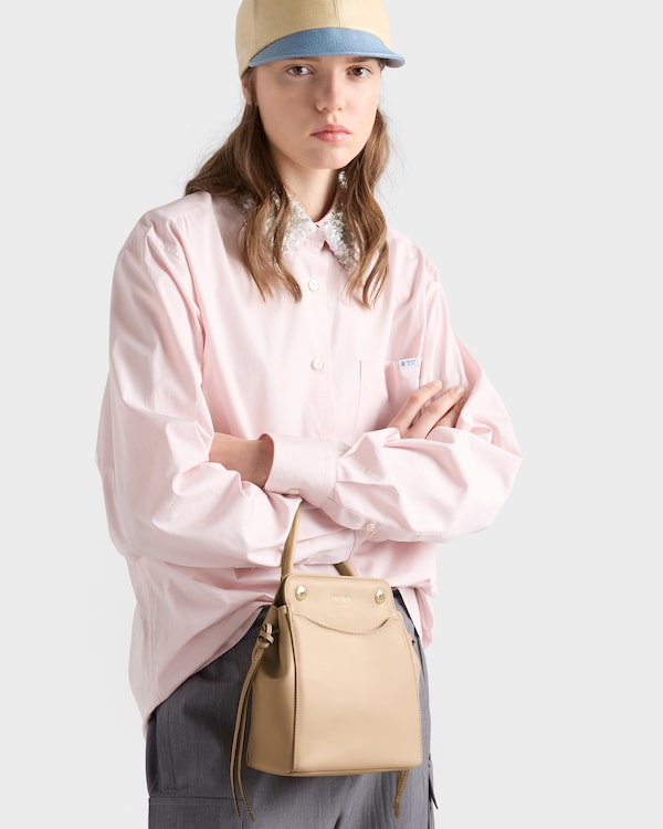 Prada Carry mini leather handbag - Sand Beige Prada Carry mini leather handbag - Sand Beige