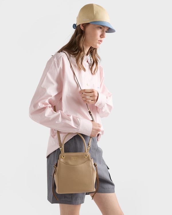 Prada Carry mini leather handbag - Sand Beige Prada Carry mini leather handbag - Sand Beige