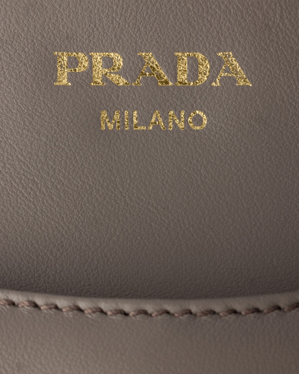 Mini sac à main Prada Carry en cuir - Argile Mini sac à main Prada Carry en cuir - Argile