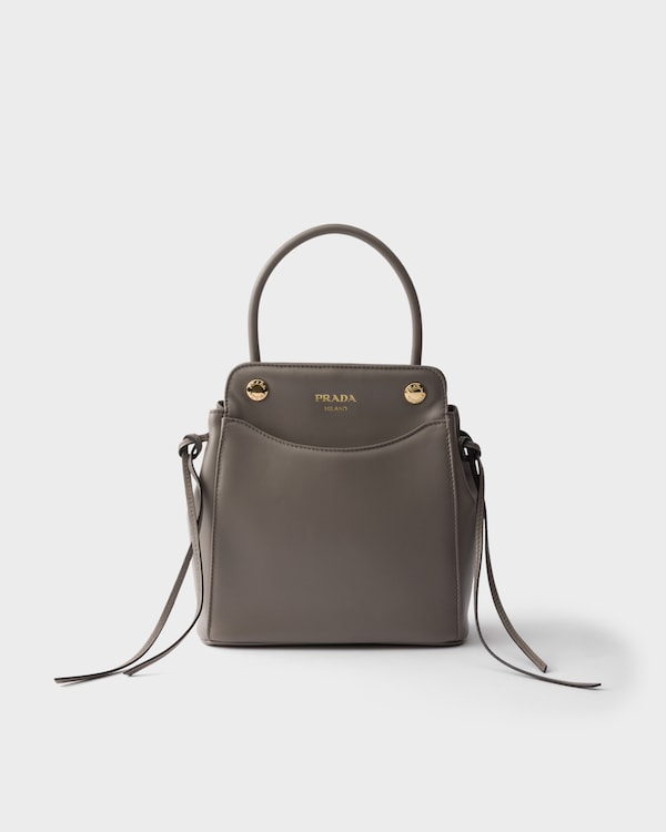 Mini sac à main Prada Carry en cuir - Argile Mini sac à main Prada Carry en cuir - Argile