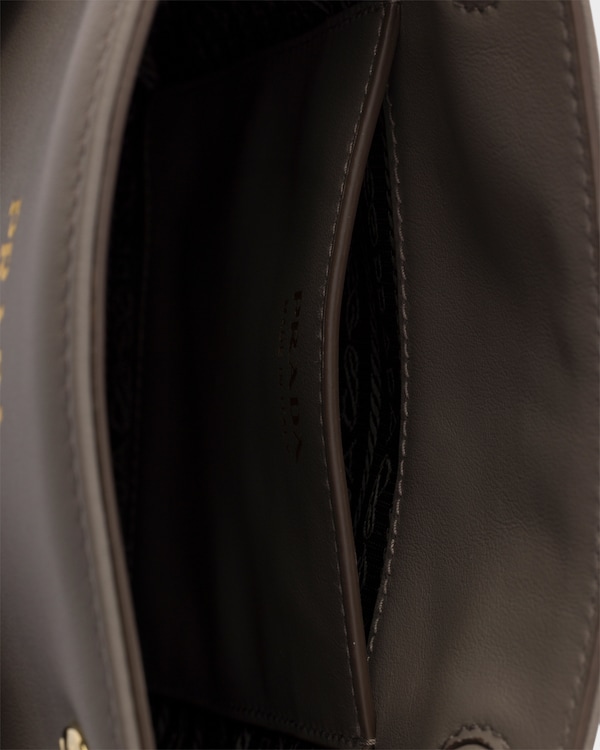 Llevar minibolso de piel - Arcilla Llevar minibolso de piel - Arcilla