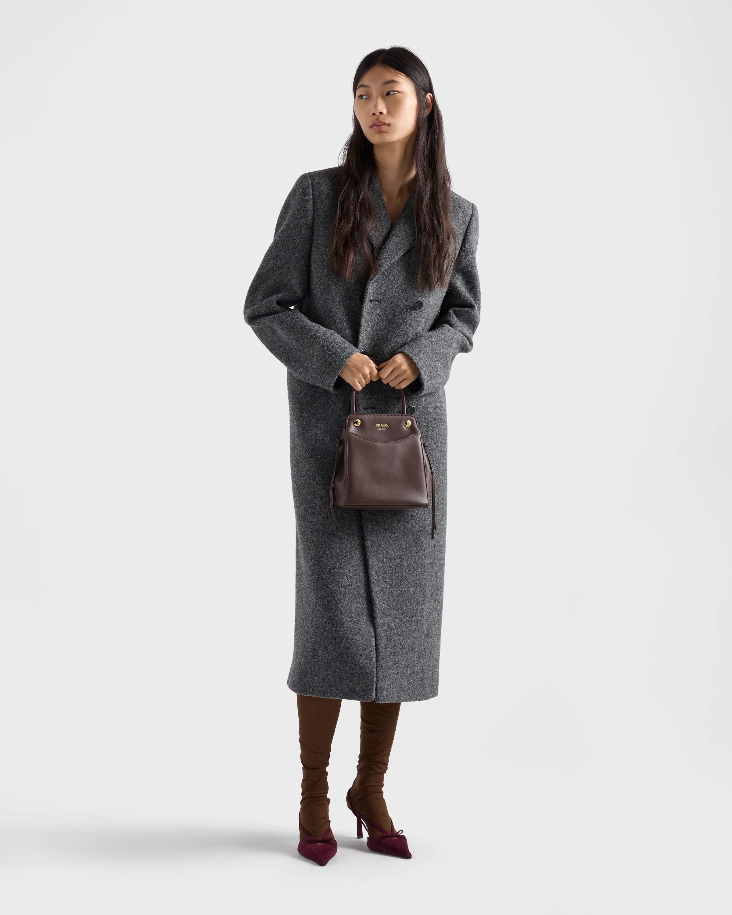 Briarwood Prada Carry Mini Leather Handbag | PRADA - United States