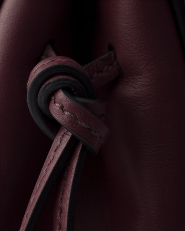 Sac à main mini en cuir - Bordeaux Sac à main mini en cuir - Bordeaux