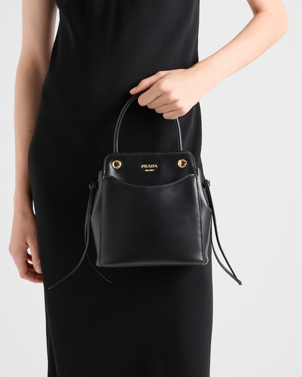 Prada Carry mini leather handbag - Black Prada Carry mini leather handbag - Black