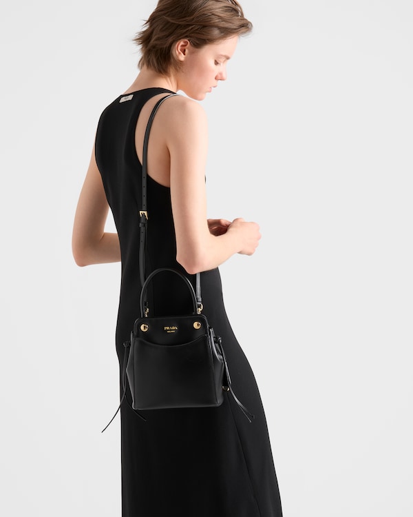 Prada Carry mini leather handbag - Black Prada Carry mini leather handbag - Black