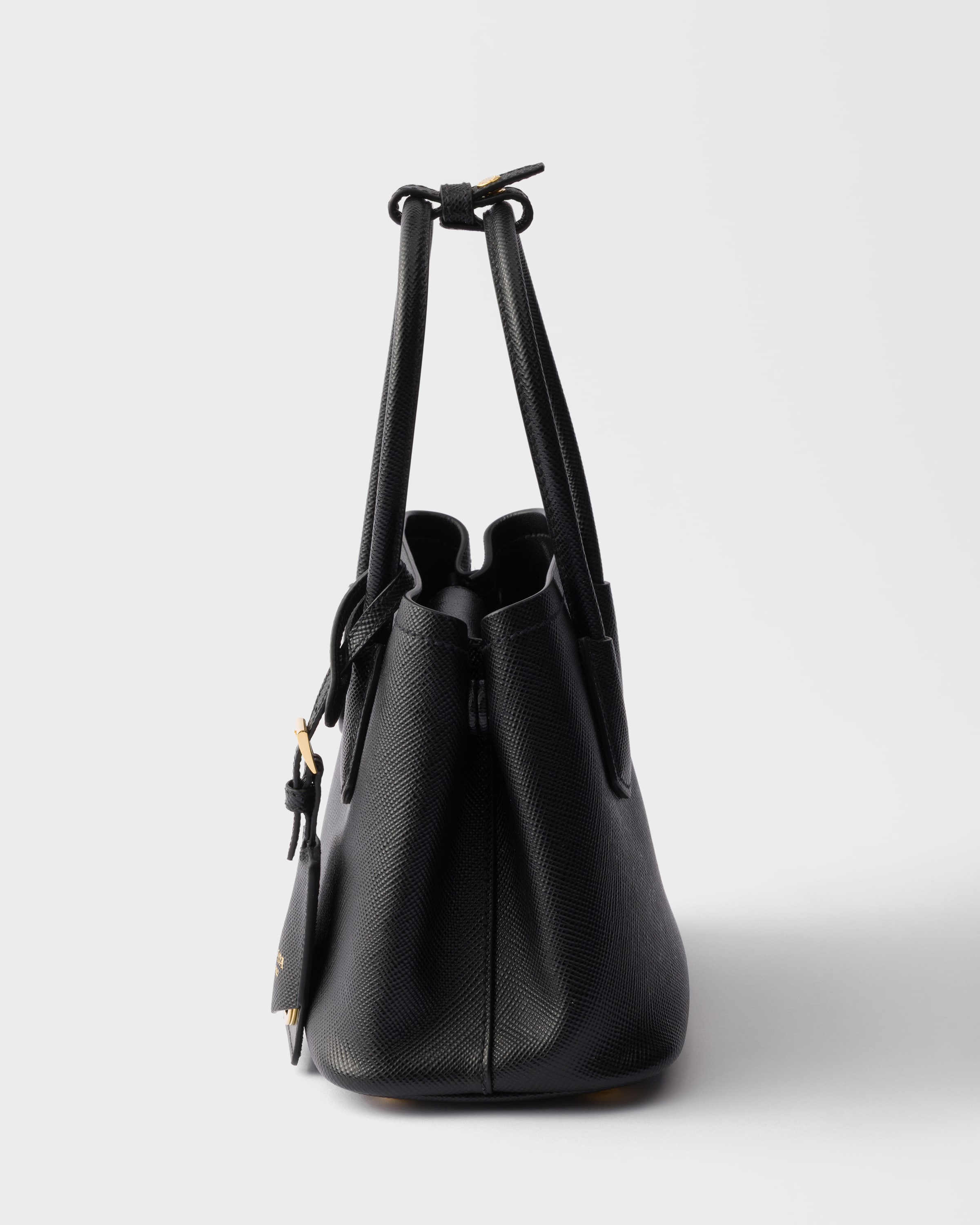 ブラック プラダ ダブル サフィアーノレザー ミニバッグ | PRADA - 日本