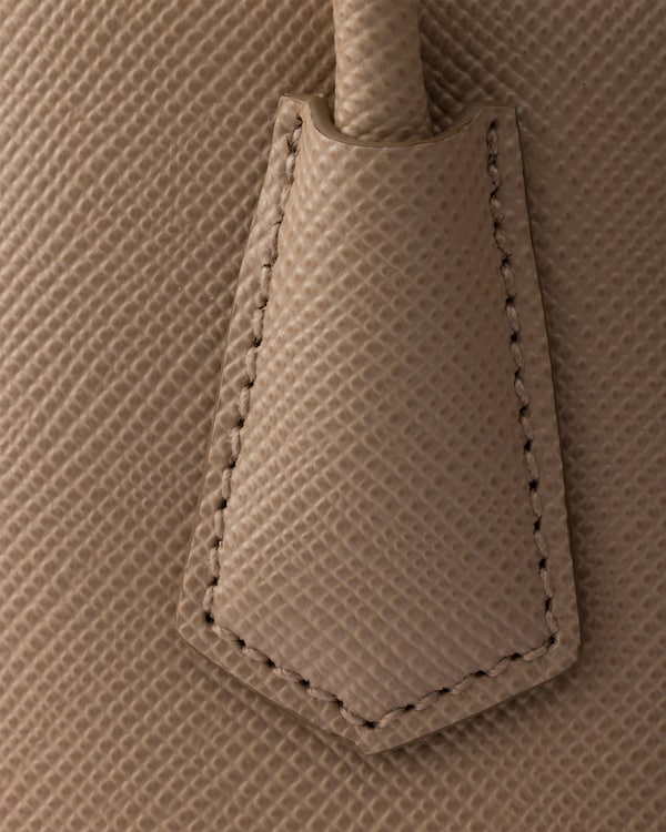 Prada Double Saffiano leather mini-bag - Cameo Prada Double Saffiano leather mini-bag - Cameo