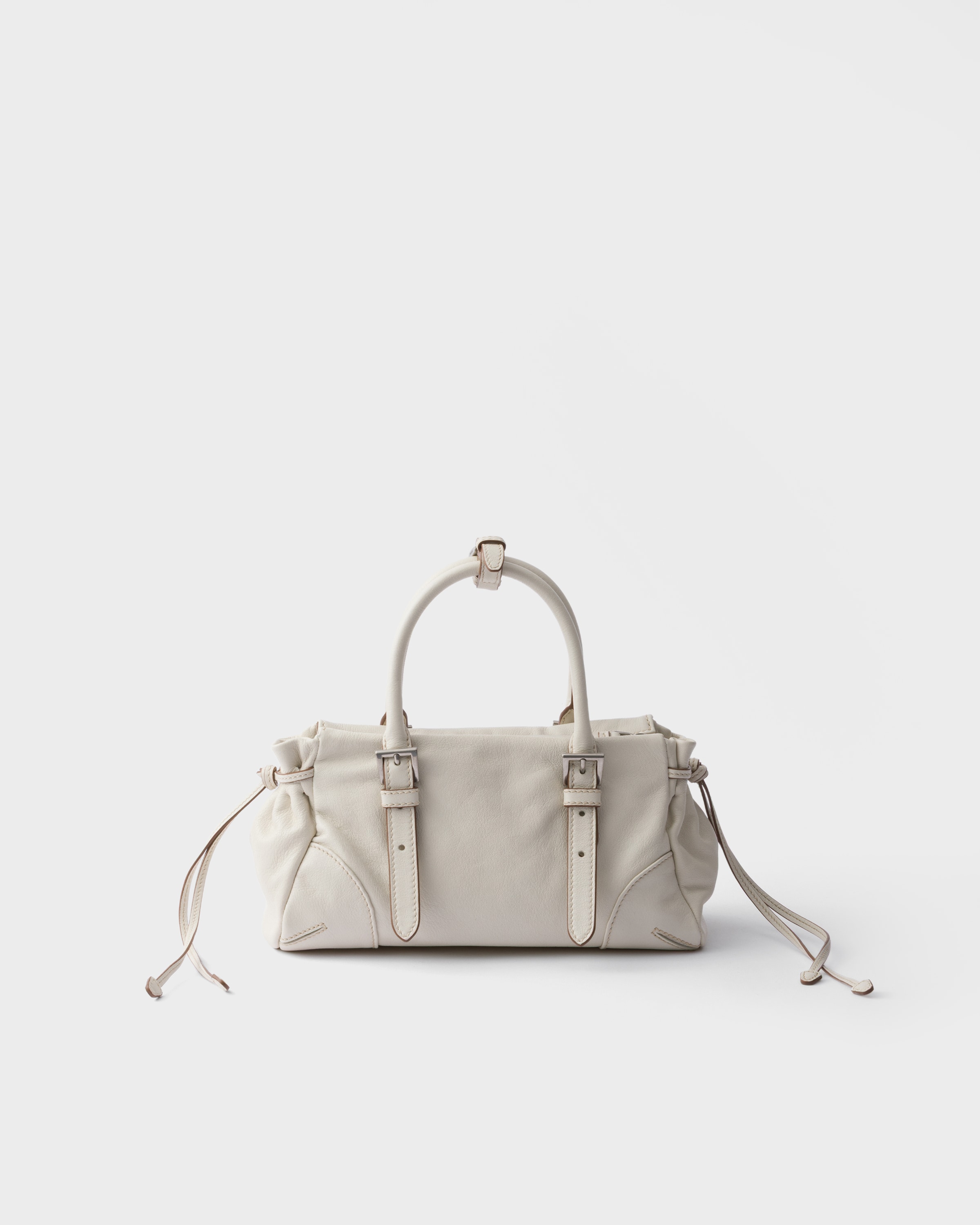 ホワイト プラダ ボニー スモール レザー バッグ | PRADA - 日本