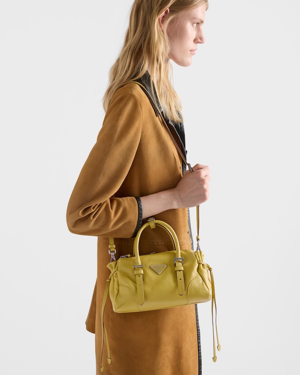 Prada Bonnie small leather bag - Citron Yellow Prada Bonnie small leather bag - Citron Yellow