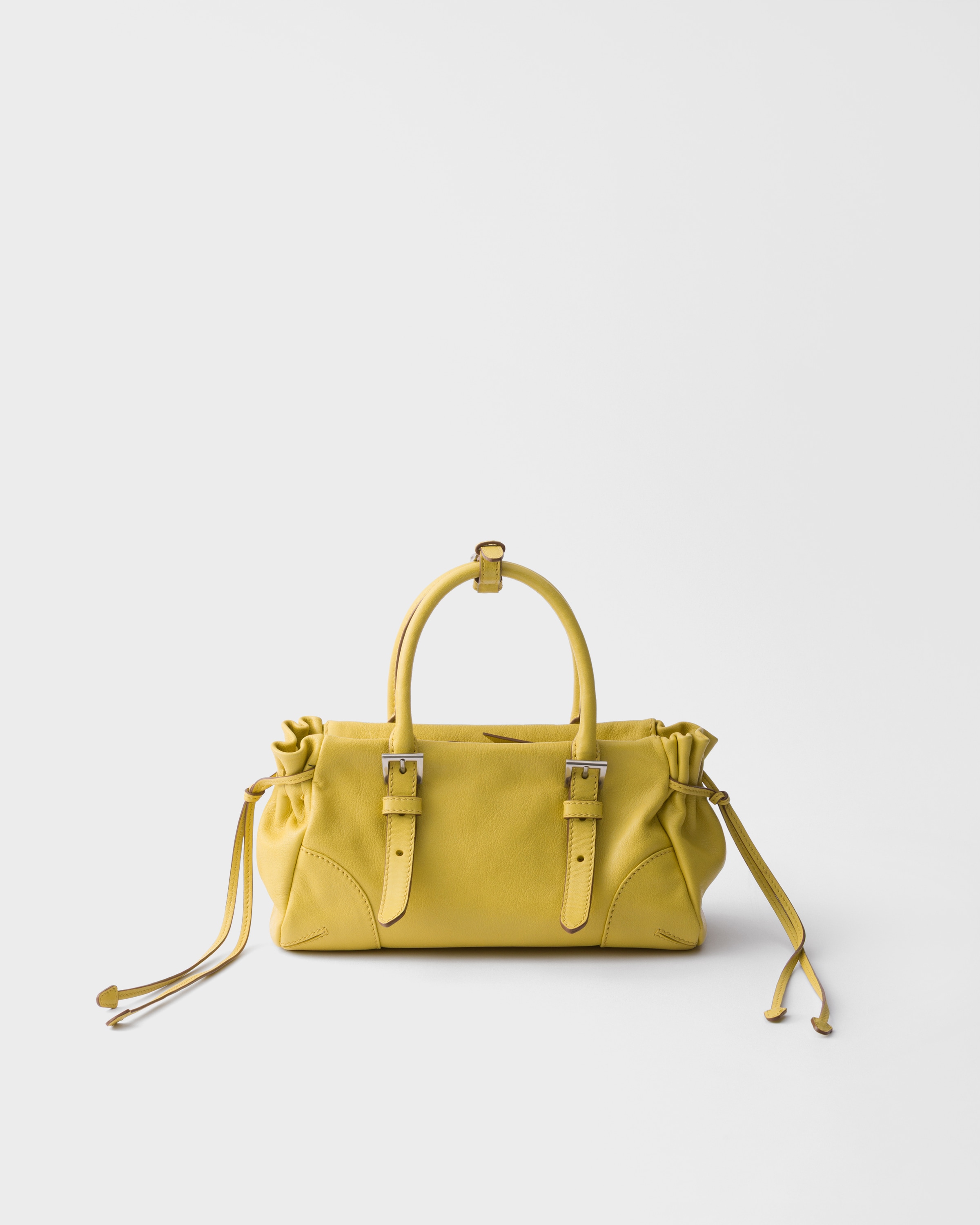 プラダ PRADA サフィアーノリュクス B2442B 2WAY ショルダーバッグ レザー イエロー PRADA - プラダ PRADA サフィアーノリュクス B2442B 2WAY ショルダー