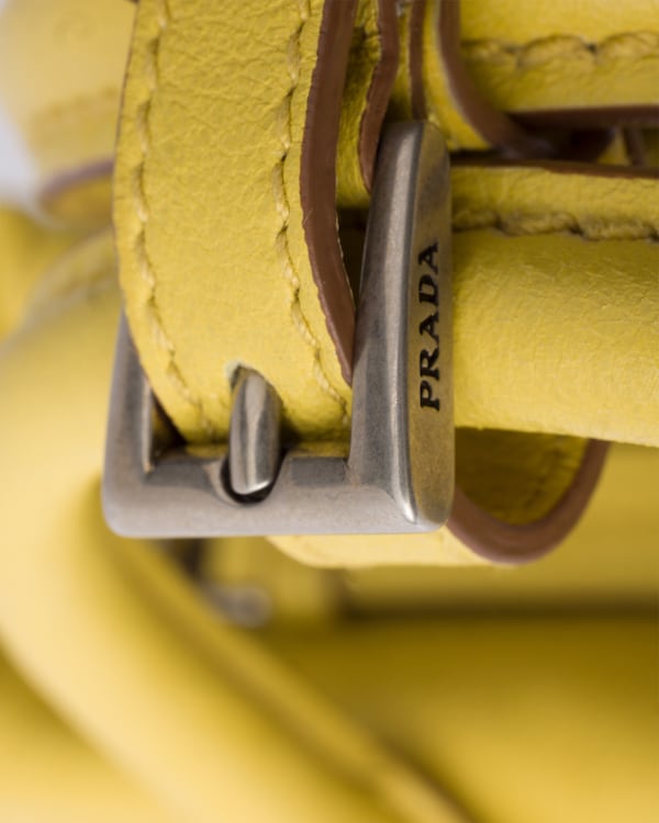 Prada Bonnie small leather bag - Citron Yellow Prada Bonnie small leather bag - Citron Yellow