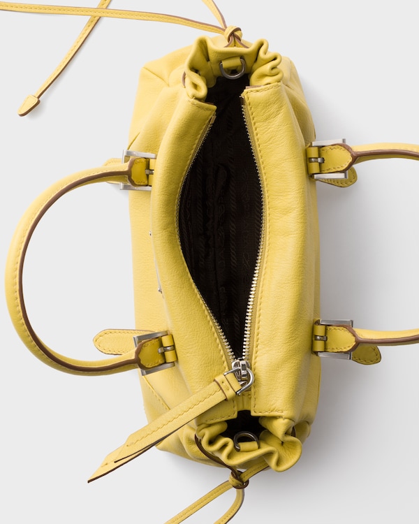 Prada Bonnie small leather bag - Citron Yellow Prada Bonnie small leather bag - Citron Yellow