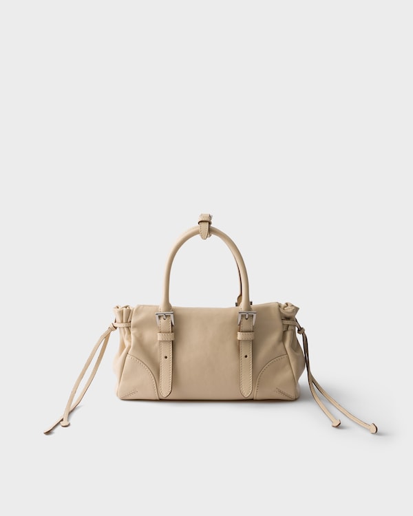 Prada Karin small leather bag - Travertine Stone Prada Karin small leather bag - Travertine Stone