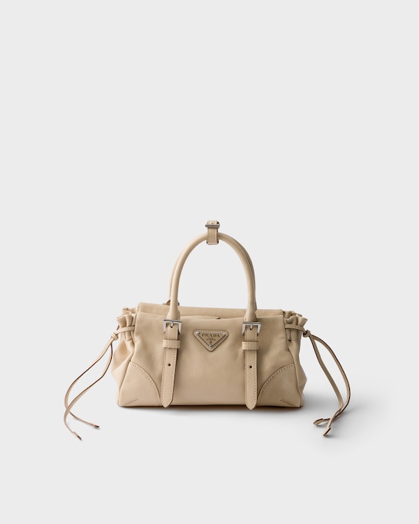 Prada Karin small leather bag - Travertine Stone Prada Karin small leather bag - Travertine Stone