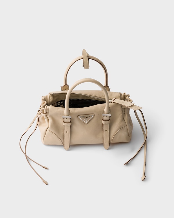 Prada Karin small leather bag - Travertine Stone Prada Karin small leather bag - Travertine Stone