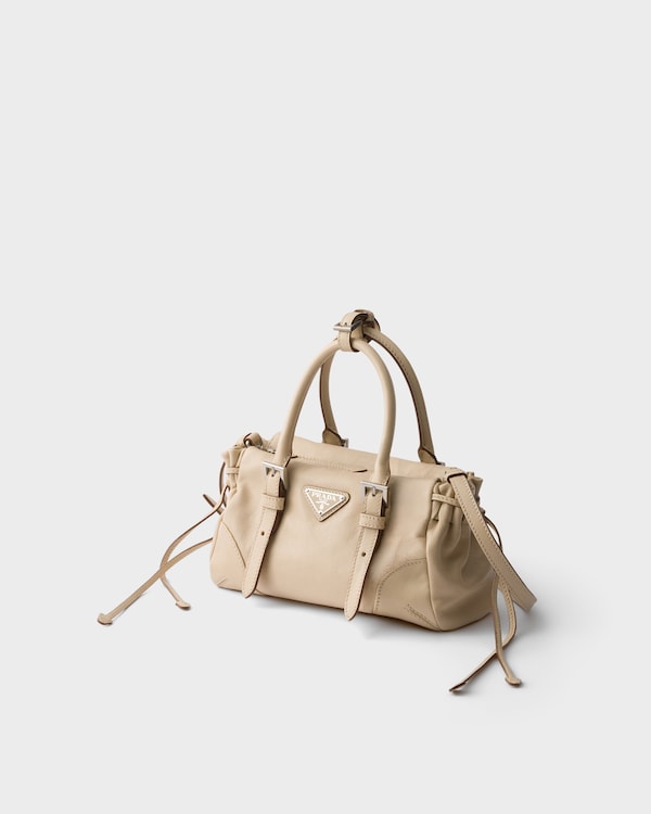 Prada Karin small leather bag - Travertine Stone Prada Karin small leather bag - Travertine Stone