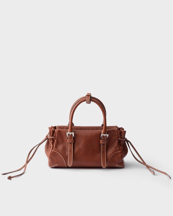 Petit sac Prada Karin en cuir - Palissandre Petit sac Prada Karin en cuir - Palissandre