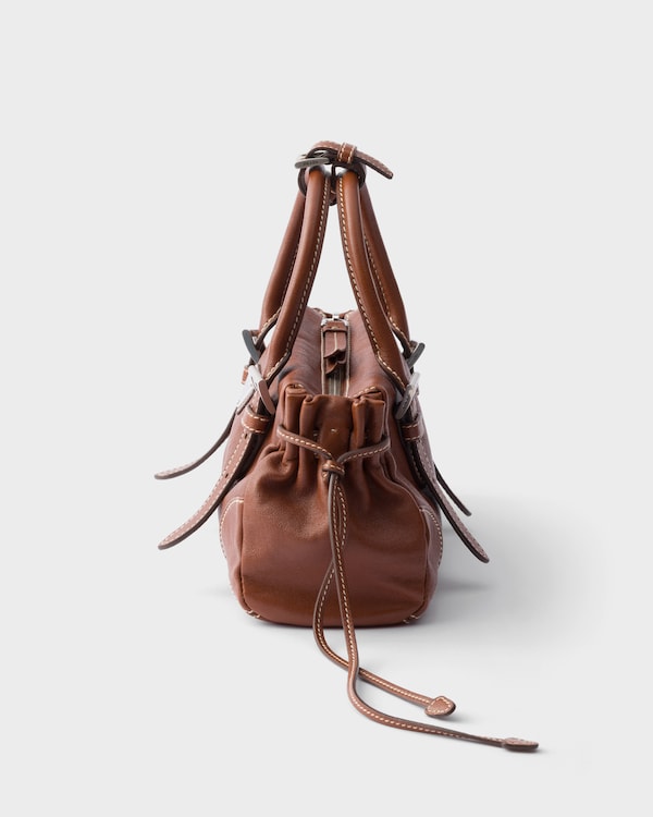 Petit sac Prada Karin en cuir - Palissandre Petit sac Prada Karin en cuir - Palissandre