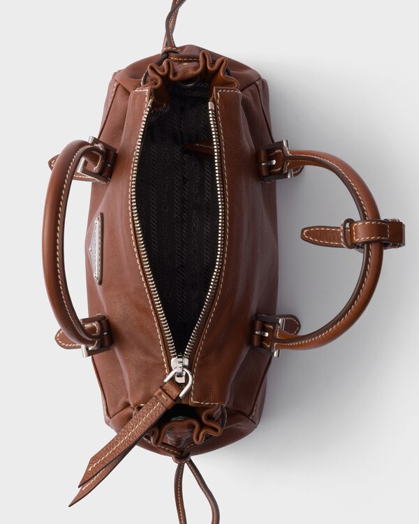 Petit sac Prada Karin en cuir - Palissandre Petit sac Prada Karin en cuir - Palissandre