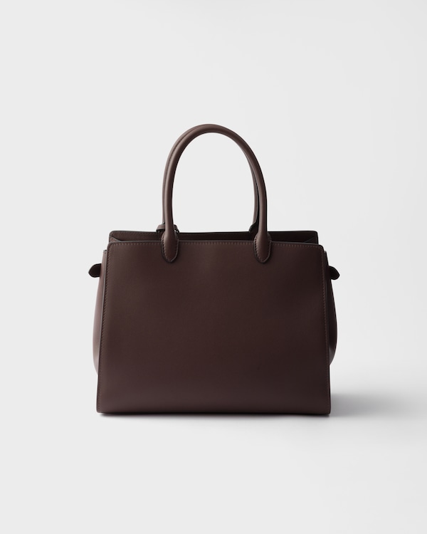 Grand sac Prada Prelude en cuir - Bois de bruyère Grand sac Prada Prelude en cuir - Bois de bruyère