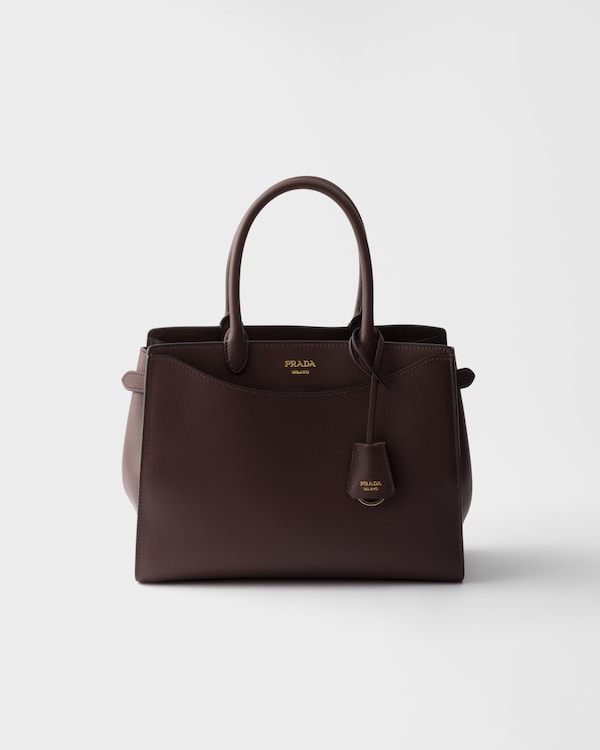 Grand sac Prada Prelude en cuir - Bois de bruyère Grand sac Prada Prelude en cuir - Bois de bruyère