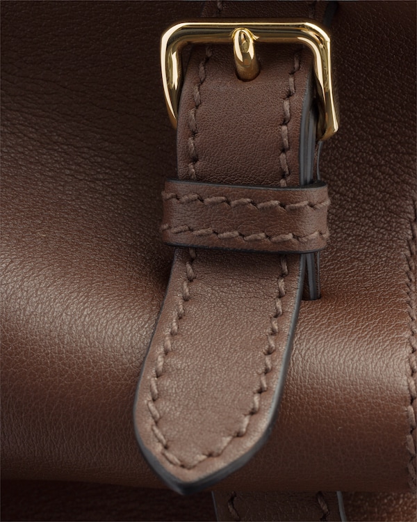 Prada Prelude large leather handbag - Palisander Prada Prelude large leather handbag - Palisander