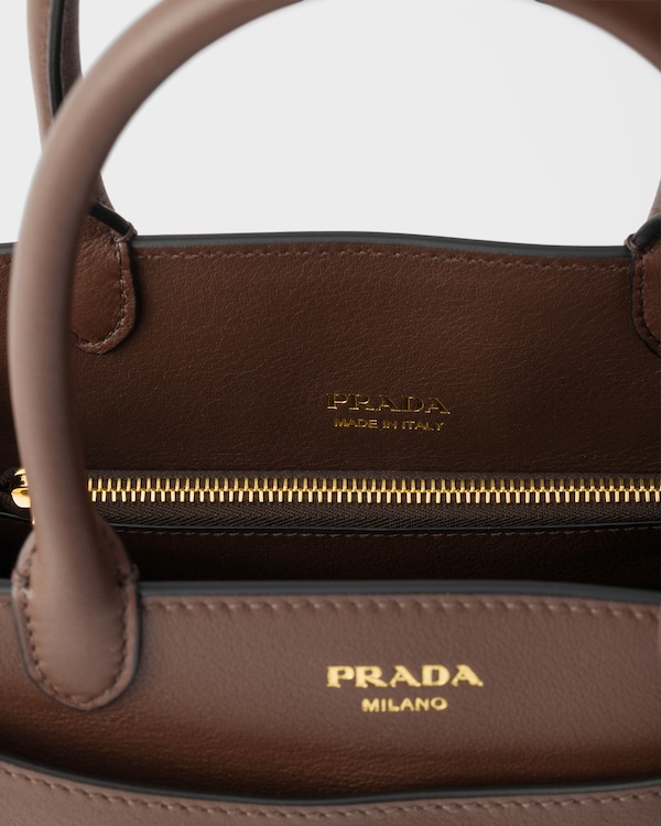 Prada Prelude large leather handbag - Palisander Prada Prelude large leather handbag - Palisander