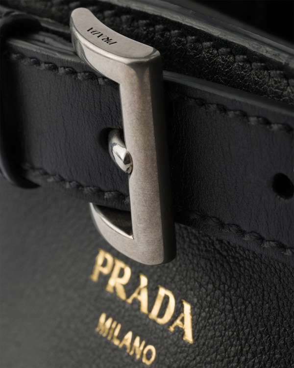 Prada Buckle small leather bag with belt - Black Prada Buckle small leather bag with belt - Black