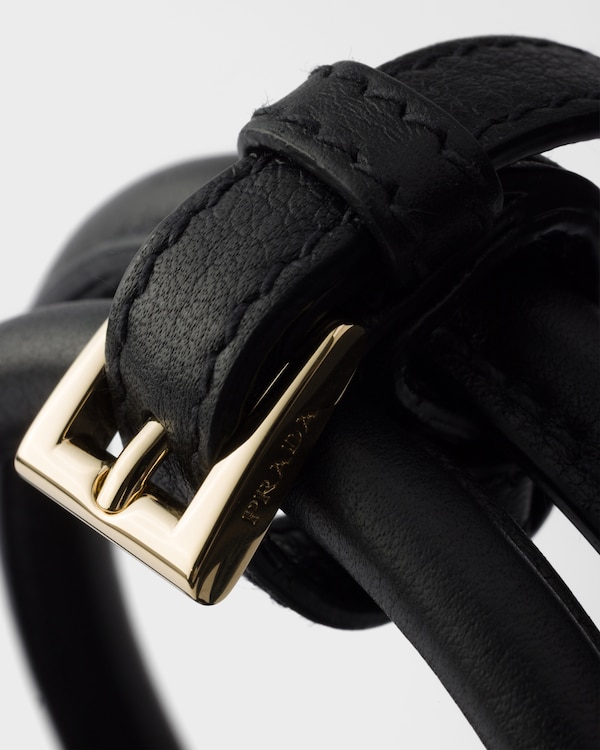 Prada Buckle small leather bag with belt - Black Prada Buckle small leather bag with belt - Black