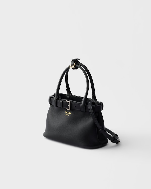 Prada Buckle small leather bag with belt - Black Prada Buckle small leather bag with belt - Black
